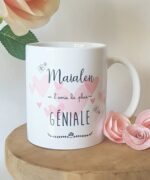 Mug cœur & fleurs