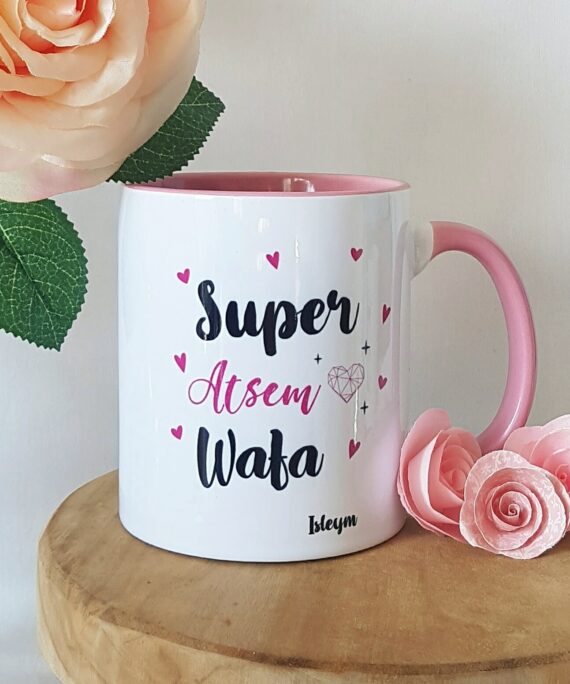 Mug Texte et petits coeurs