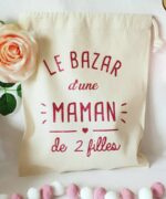 Petit sac pochon Le petit bazar d'une maman