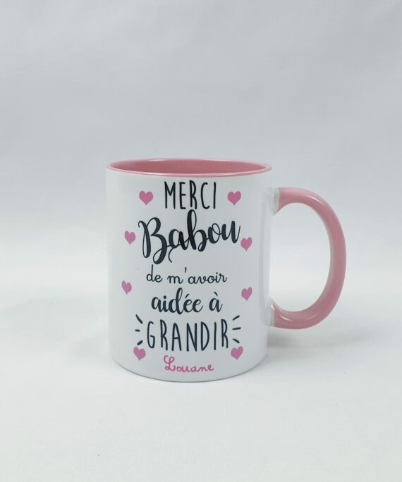 Mug merci de m'avoir aidé à grandir 2