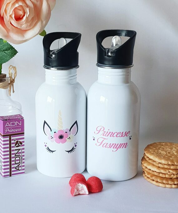 Gourdes 500ml en acier inoxydable Licorne