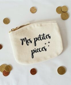 Pochette coton bio Mes petites pièces