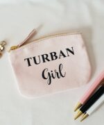Pochette coton bio Turban girl