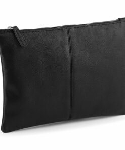 Pochette NuHide aspect cuir pleine fleur