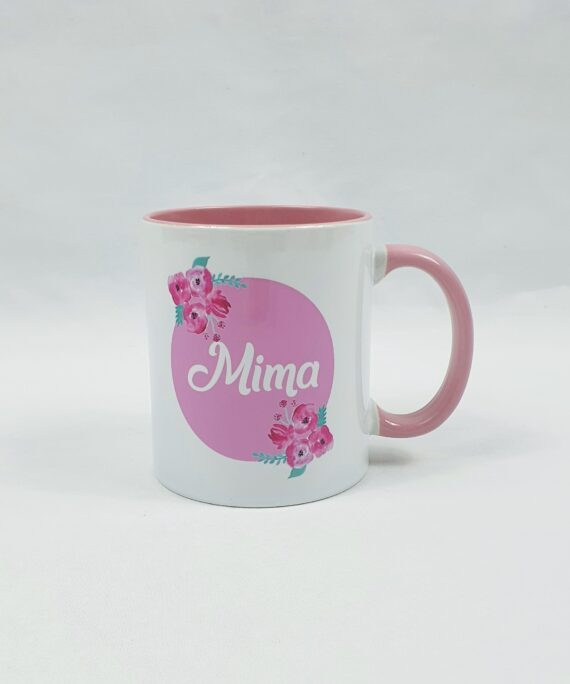 Mug Prénom et fleurs