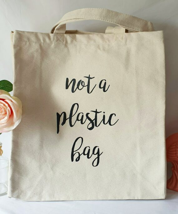 Grand tote bag, sac shopping Not a plastic bag