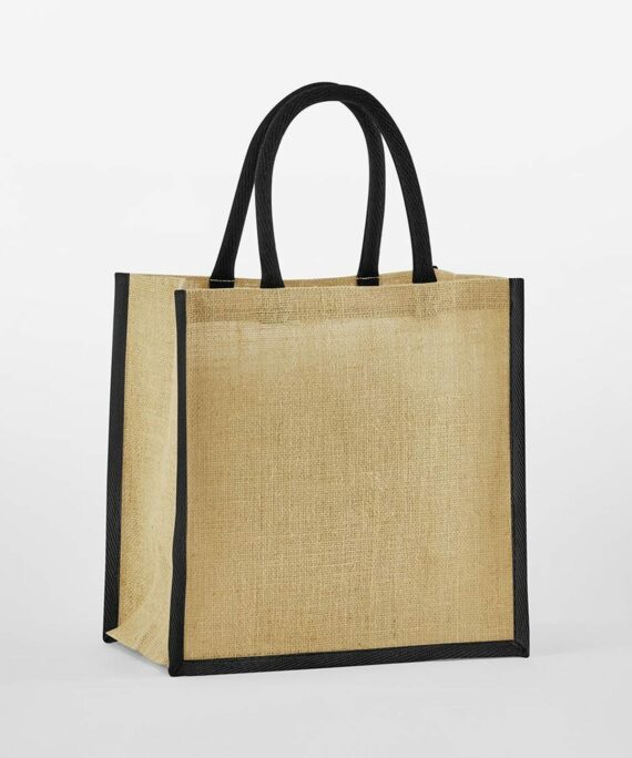 Sac en jute bicolore Cartes du monde 2