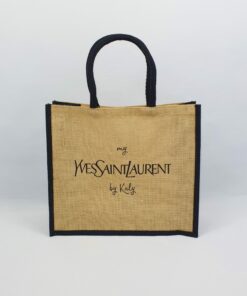 Sac en jute bicolore At home