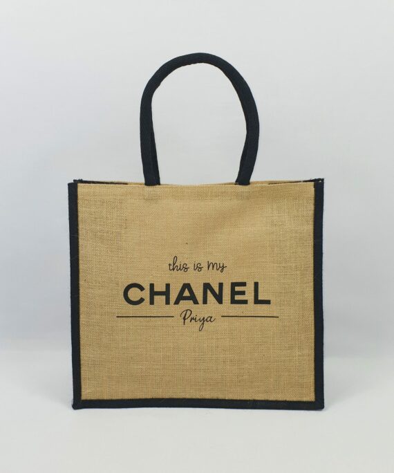 Sac en jute bicolore This is my