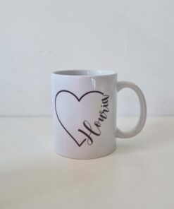 Mug Prénom en coeur