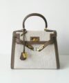 Sac à main cuir et toile