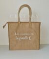 Sac isotherme en jute Les courses