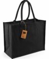 Sac en toile de jute noir At home