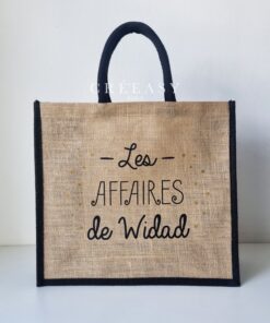 Sac en jute bicolore Oummi