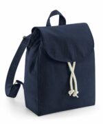 Petit sac à dos en coton bio Prénom et étoiles