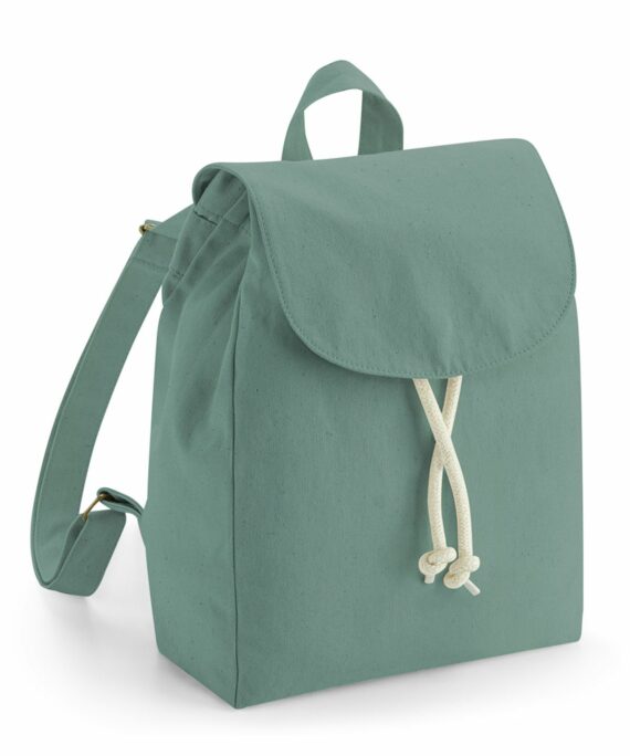 Petit sac à dos en coton bio Prénom