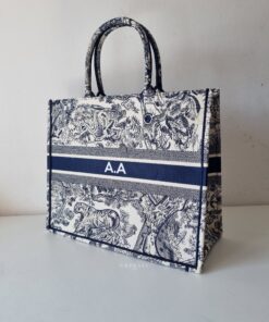 Sac toile de jouy Initiales