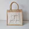 Sac shopping en toile de jute avec poche avant en coton Les affaires de ...